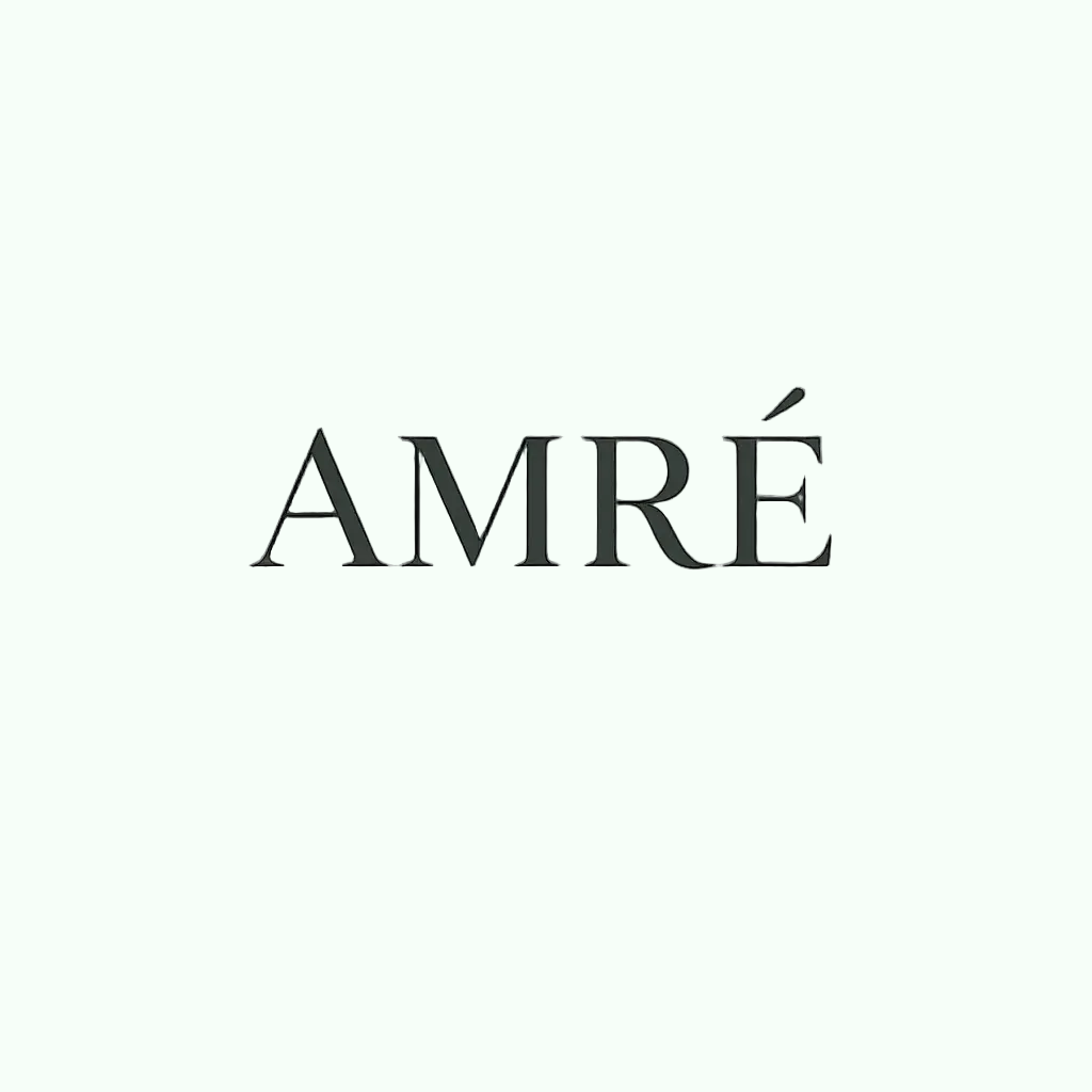 Black 'AMRé' logo on a white background